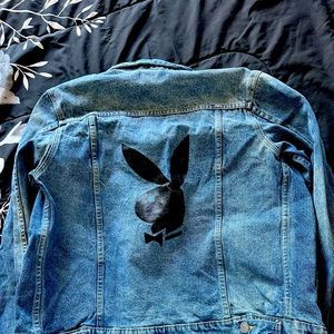 Unisex playboy denim jacket